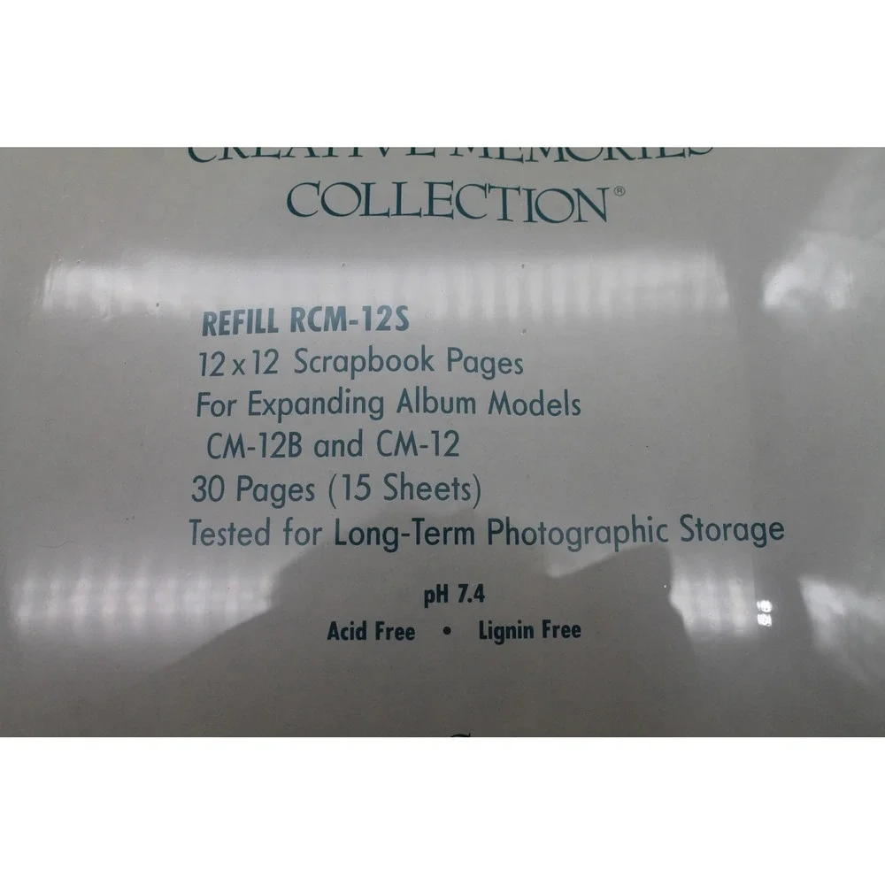 Creative Memories RCM-12S 12x12 Scrapbook Refill Pages 30 Pages Sealed
